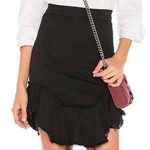 Mcguire Catroux black denim skirt 2